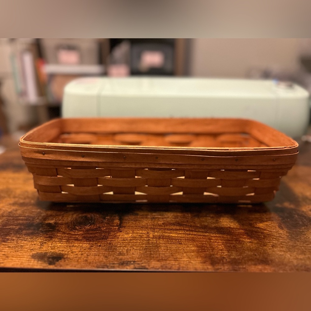 Longaberger Warm Brown Woven Basket - Picture 2 of 9